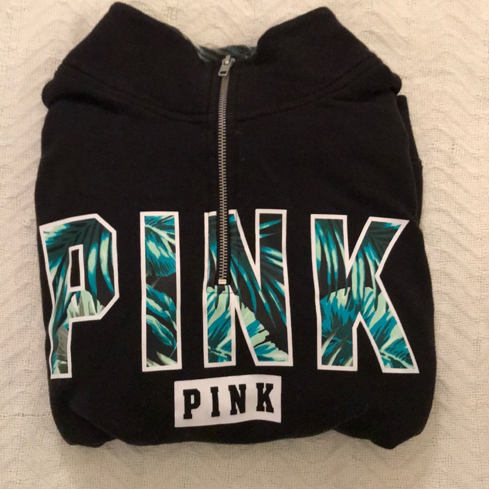 PINK quarter zip up
